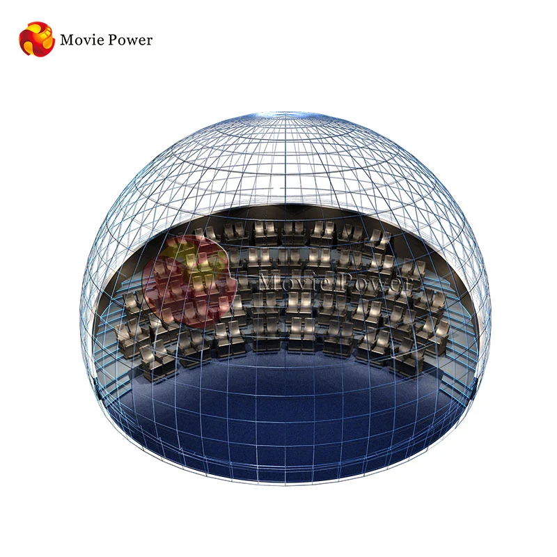 Theme Park 3D 4D 5D Dynamic Dome Theater Projector Electric جهاز المقعد السينمائي