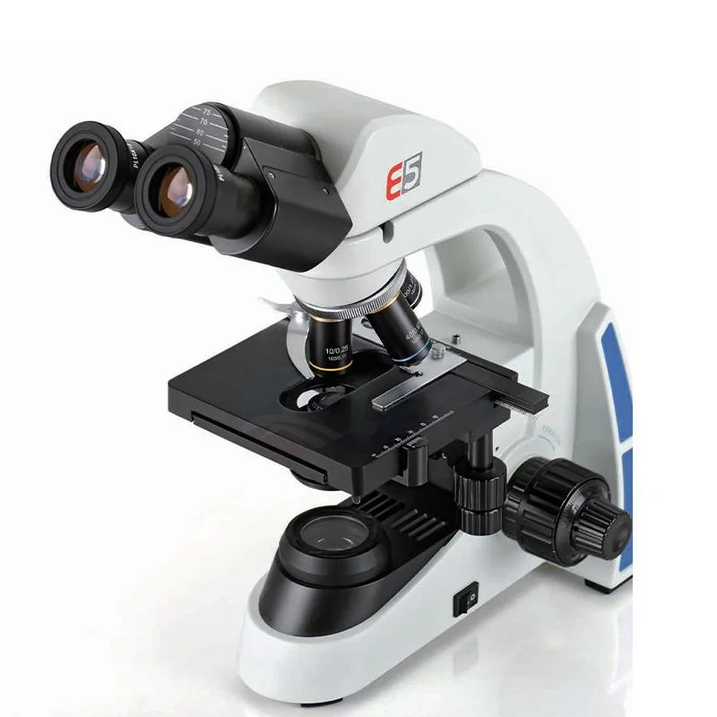 E5 microscopio biológico de la serie E5 Microscopio digital para el uso de laboratorio del hospital