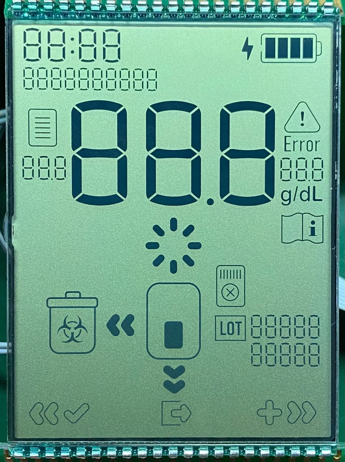 Produtos de monitorização da pressão arterial de tipo sanitário com visor LCD digital Ecrã