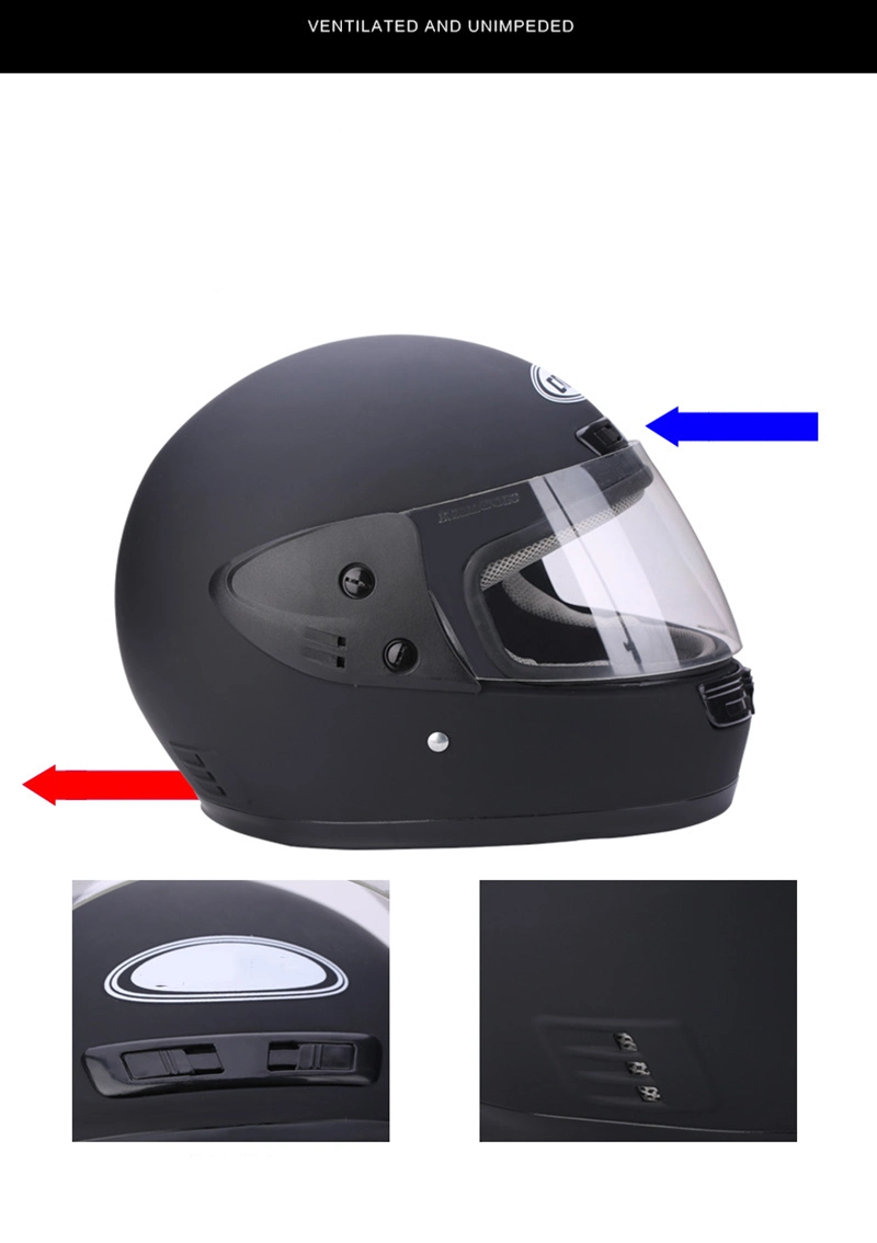 Neue Mode Custom Full Face Helm Motorrad Fabrik Großhandel/Lieferant ABS Motorradhelm Für Herren