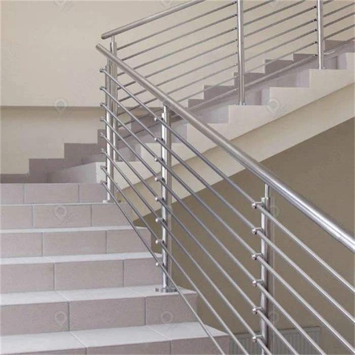 Orient Modern Wood Tread Stainless Steel Staircase Design Railing