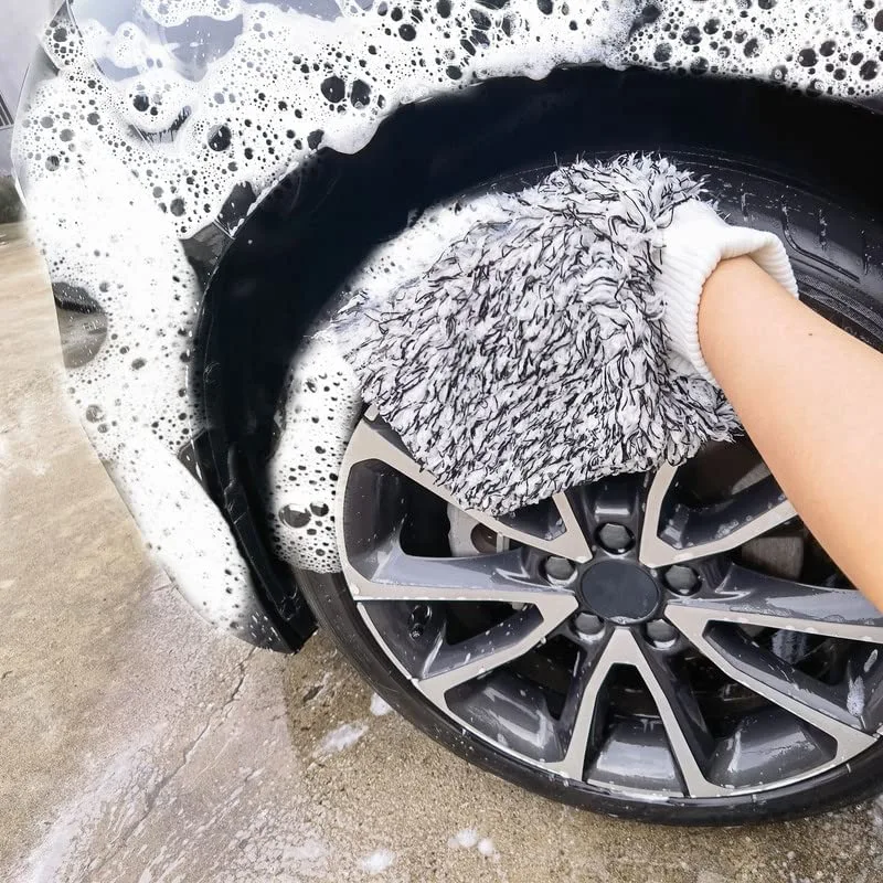 Microfibra Car Wash Mitt absorbente Detailing Guantes de lavado Automoción Suministros de limpieza