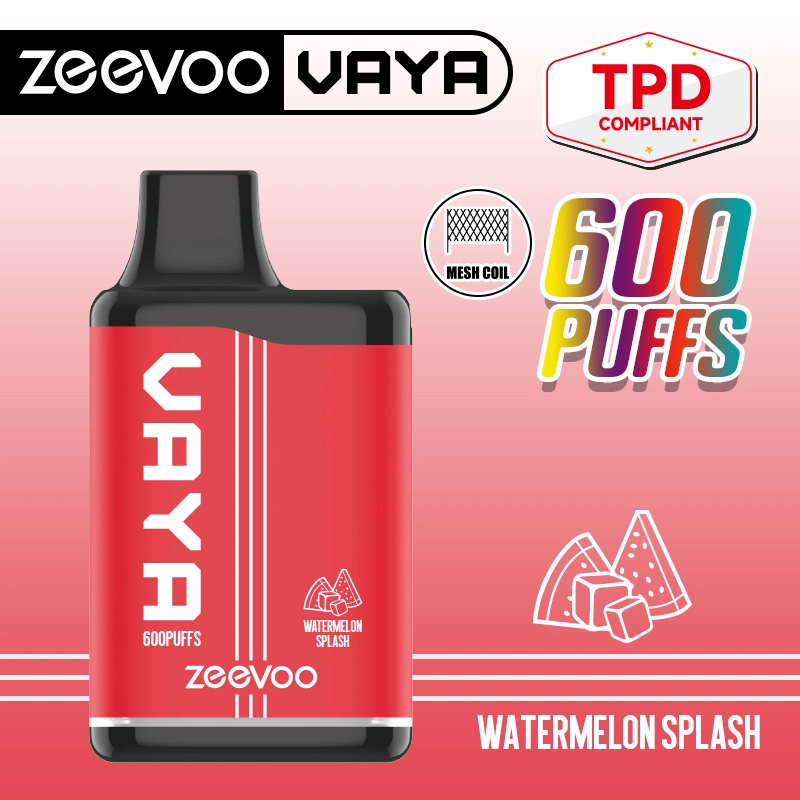 Zeevoo Vaya Vape Bar Vaporizer Newest 600 Puff E Cigeratte Disposable/Chargeable Tpd Vape Pen