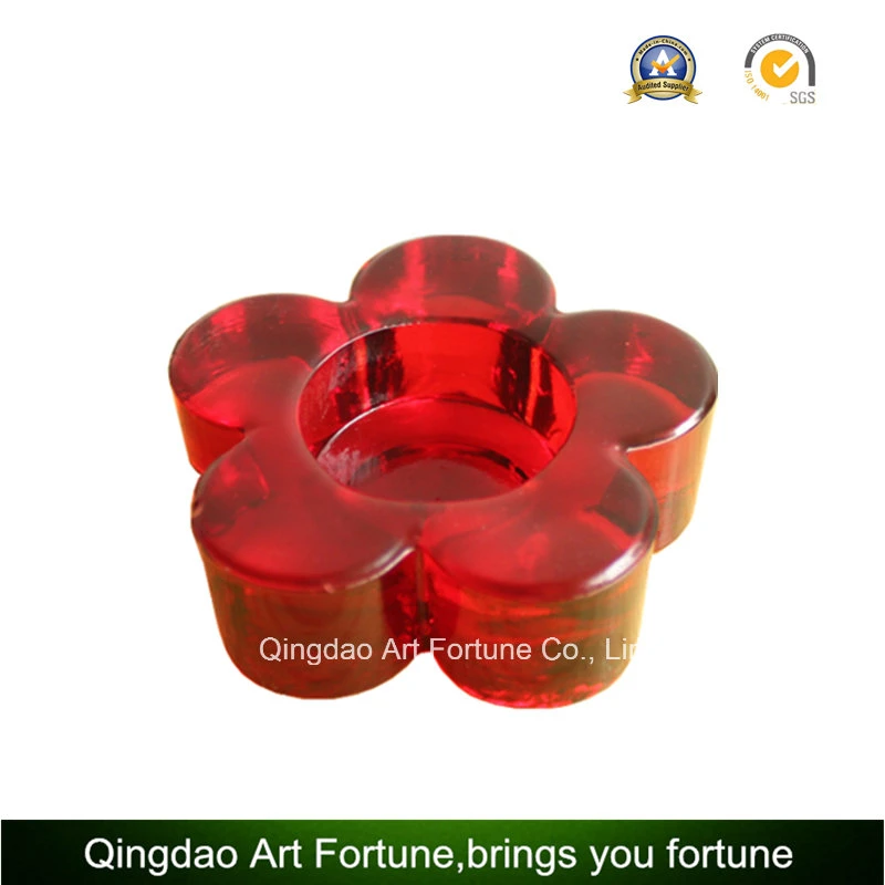 Wholesale/Supplier Small Glass Tealight Candle Holder Flower Shape