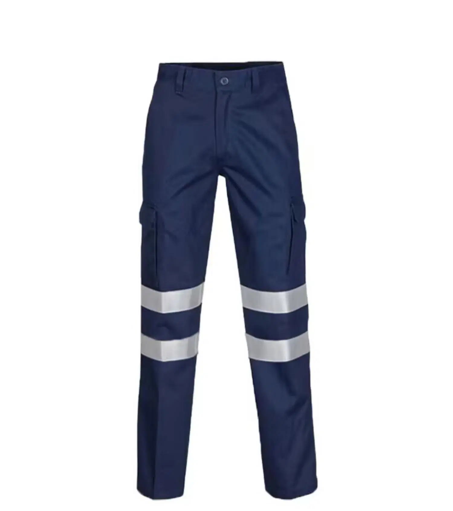 Men Cotton Hi-Vis Reflective Work Uniform Pants
