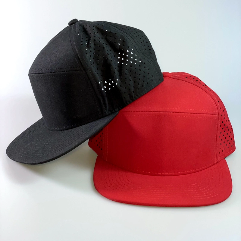 7 Panel Trucker Cap Wholesale/Supplier Blank Flat Brim Snapback Hat Cap