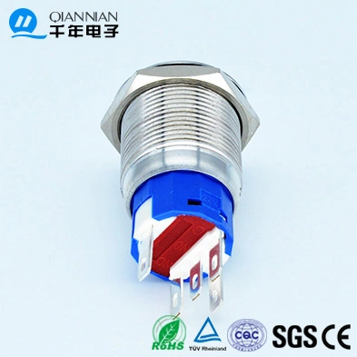 16mm Push Button Switch Auto Connector Plug with Wire