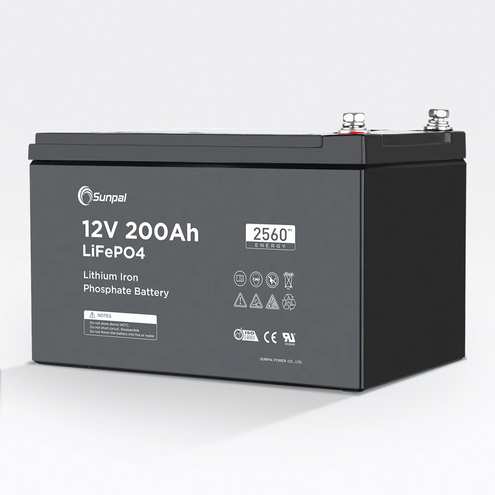 Batterie au lithium-ion haute capacité 12V 200Ah 12 volts au lithium-ion solaire 200 Ah