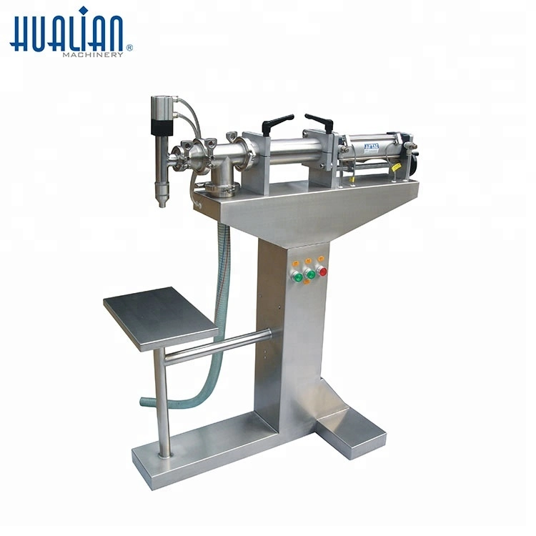 Lpf-50t Hualian Paste Filling Machine, Piston Pneumatic Liquid Filling Machine