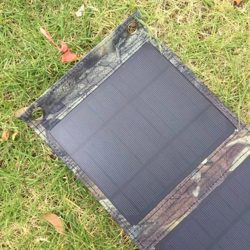 No. 1 10W Foldable Solar Panel USB Portable Mobile Phone iPhone Battery Solar Cloth Charger