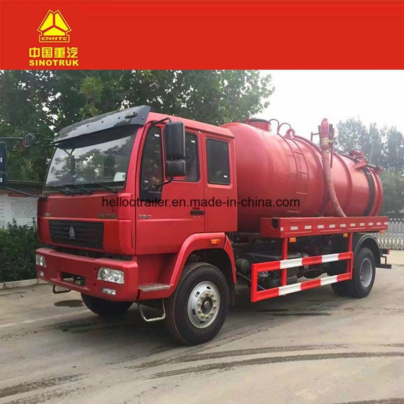 High Pressure Cleaning 4X2 Sewage Suction Tanker Truck