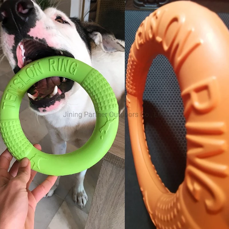 Custom Dog EVA Flying Discs Pet Training Ring Portable Outdoors Dog Toys Pet Flying Ring