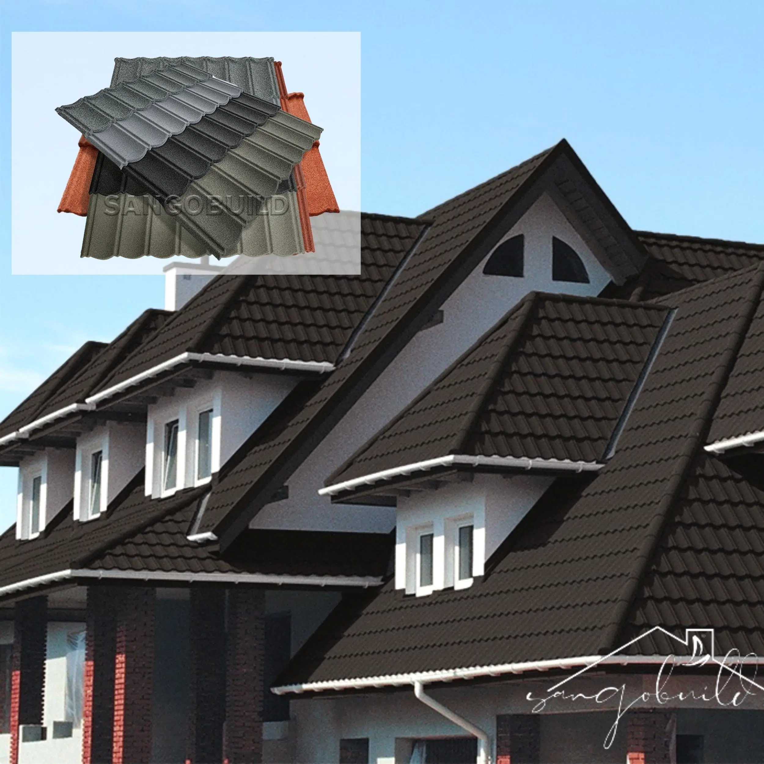 Wholesale/Supplier China Noice Reduction Building Material Stone Coated Roofing Tiles Tile for Sale