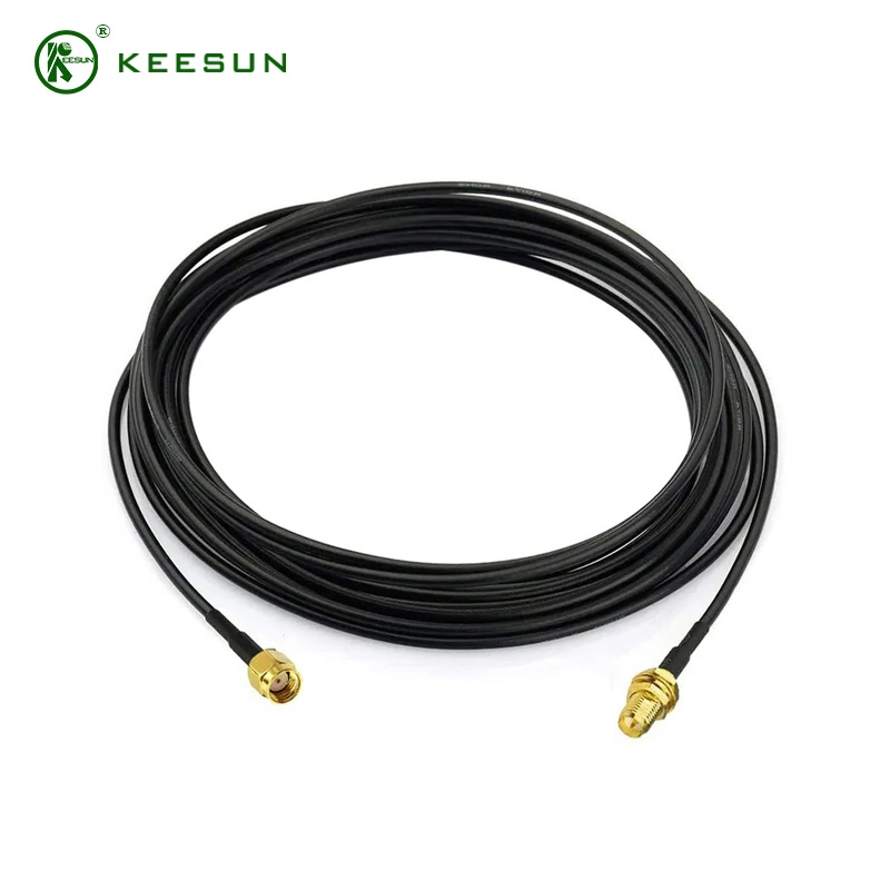 RP-SMA Male to RP-SMA Female Cable 5m Rg174 WiFi Antenna Extension Coaxial Cable for WiFi Router Gateway