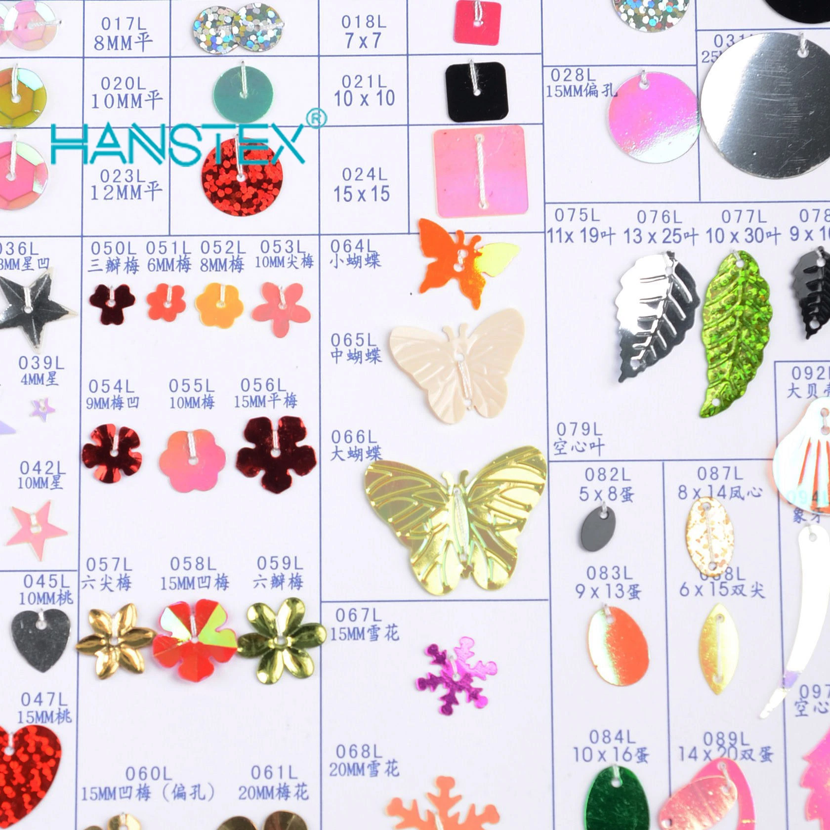 Hans Factory Directly Sell Clear Sequin Material