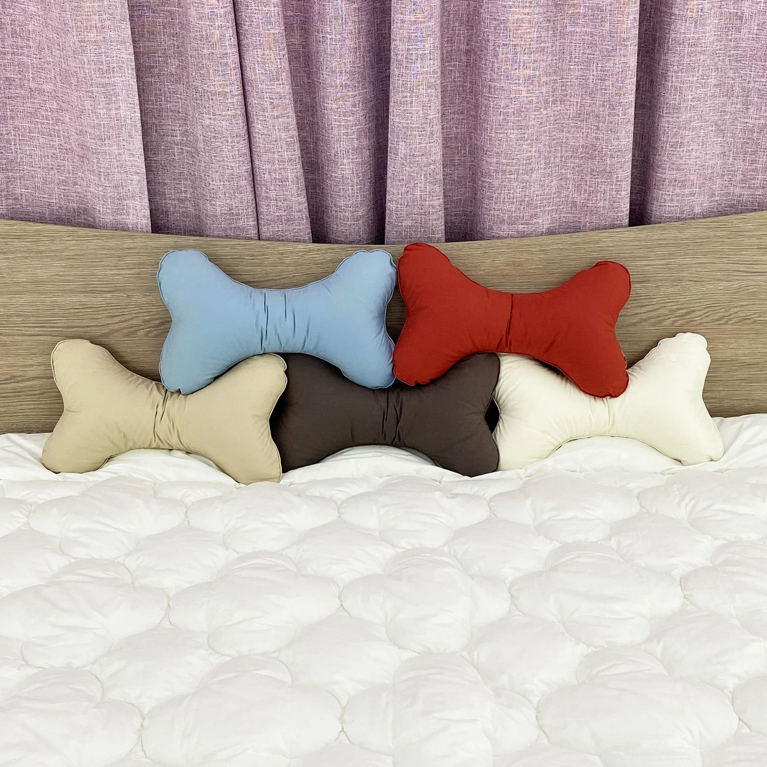 Fábrica cómodo piel fácil de llevar almohada ósea exquisita con Cremallera de nylon para niños