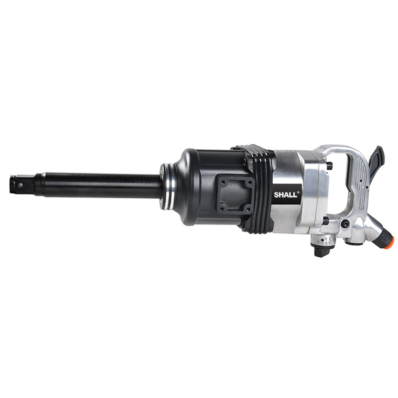 1" Square Drive Air Pneumatic Impact Wrench Heavy Duty Torque Output 8 Inch Extended Anvil 1 Inch 2 Handles High Precision