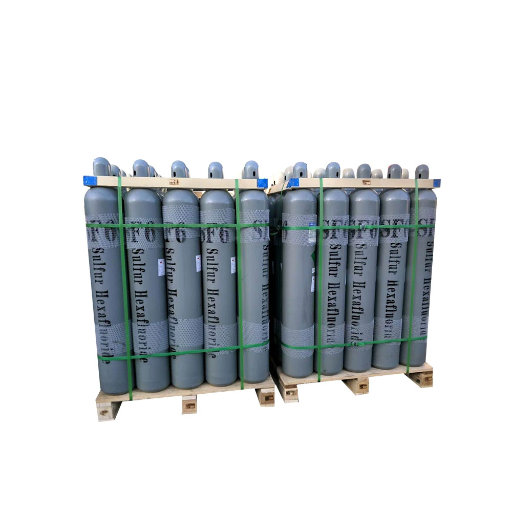 Sulphur Hexafluoride Sf6 Gas with DOT/ISO 40L Gas Cylinder High Purity 99.999% for Electronic Use