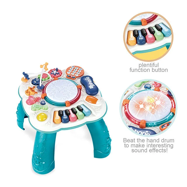 Multifunctional Electric Learning Activity Game Desk Baby Educational Table Toy