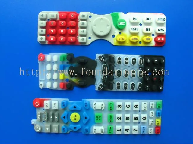 Contrôle clé Overlay bouton en caoutchouc de silicone clavier