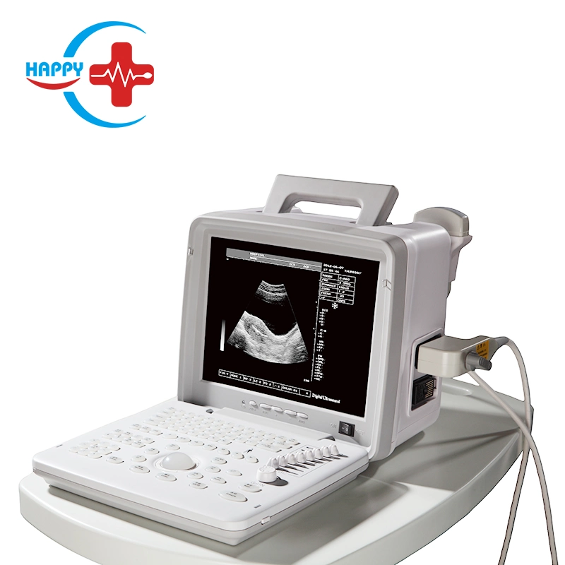 HC-A002 Manufacturer Direct 10 Inch 2 Convex Prode Connectors LED Full Digital Ultrasound Scanner with Permanent Storage