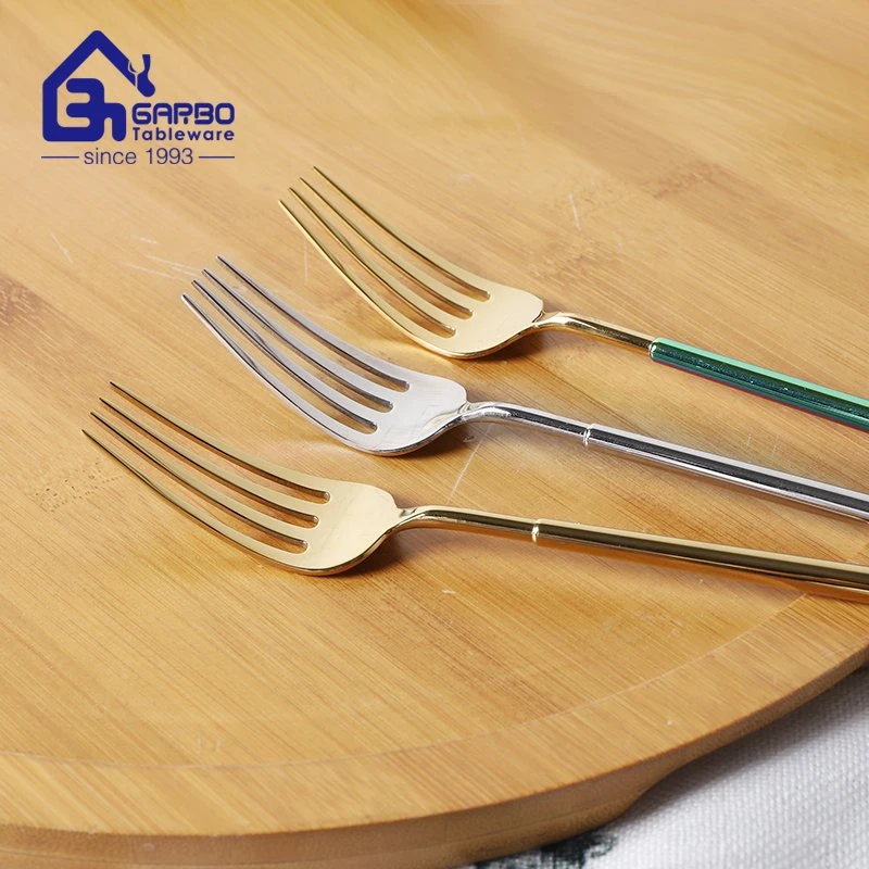 Luxury Wholesale/Supplier Dinnerware Metal Reusable Travel Flatware Golden Fork Stainless Steel Gold Cutlery Sethot for Restaurant Hotel and Home Service