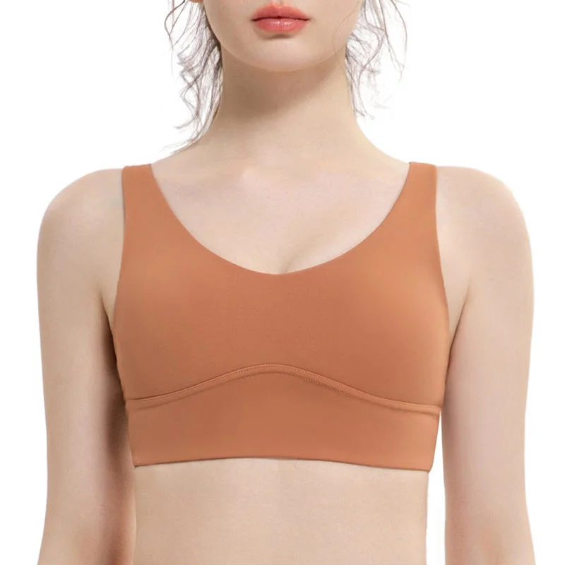 As mulheres Sexy Strappy Criss Voltar Comfort Ioga Bra Crop Tops Vest Meninas apoio médio de exercícios de fitness macio executando o sutiã de desporto