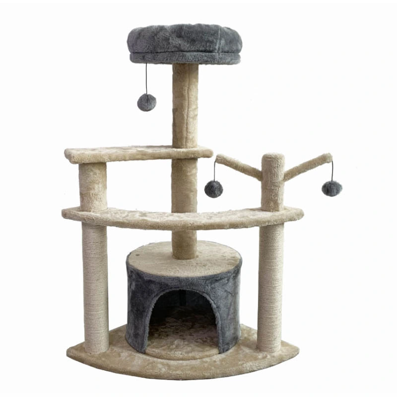 High quality/High cost performance Safe Stable Solid Wood Cat Climbing Frame Cat Tree