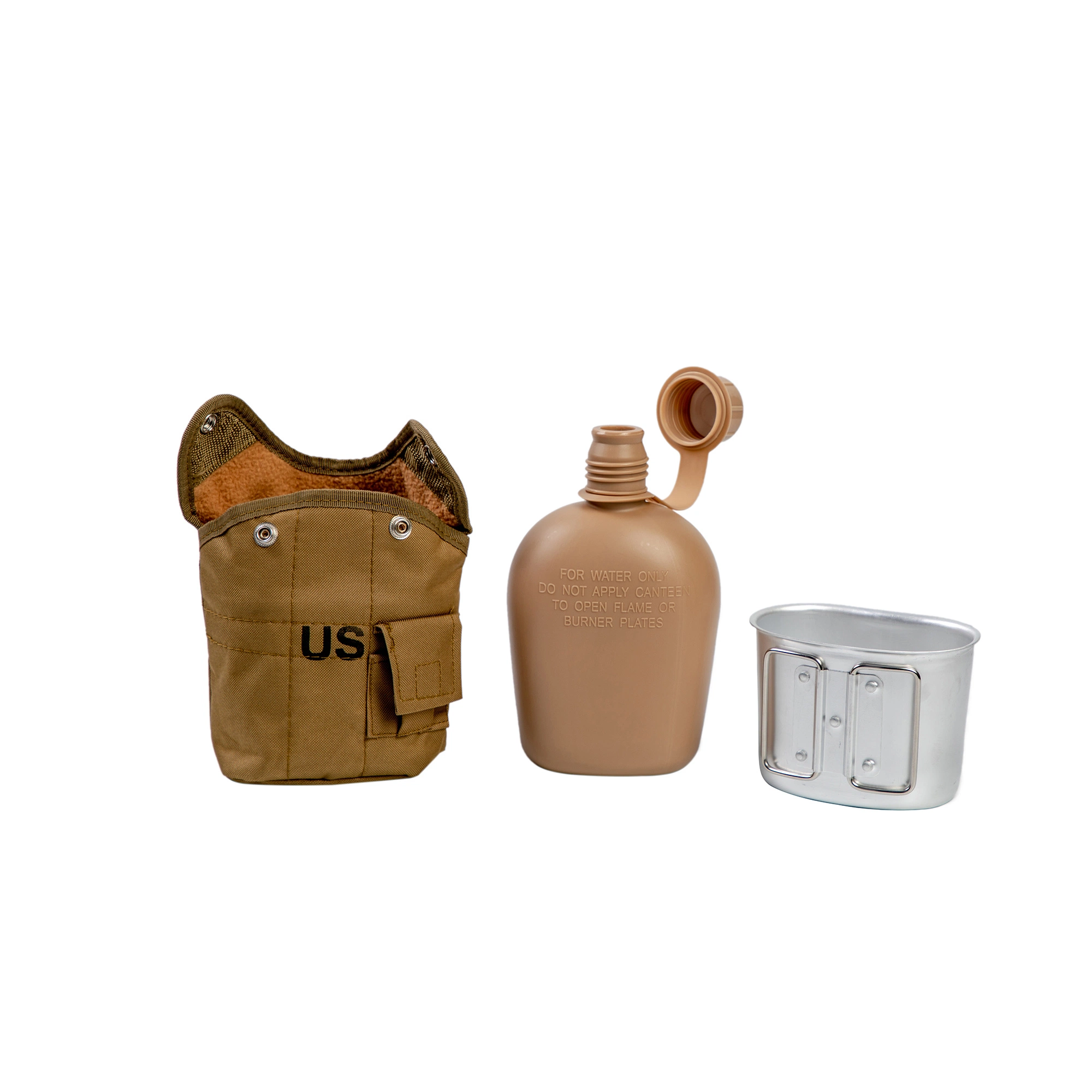 Army Wasserflasche, Trinkwasserkolken Camping Kantine Set