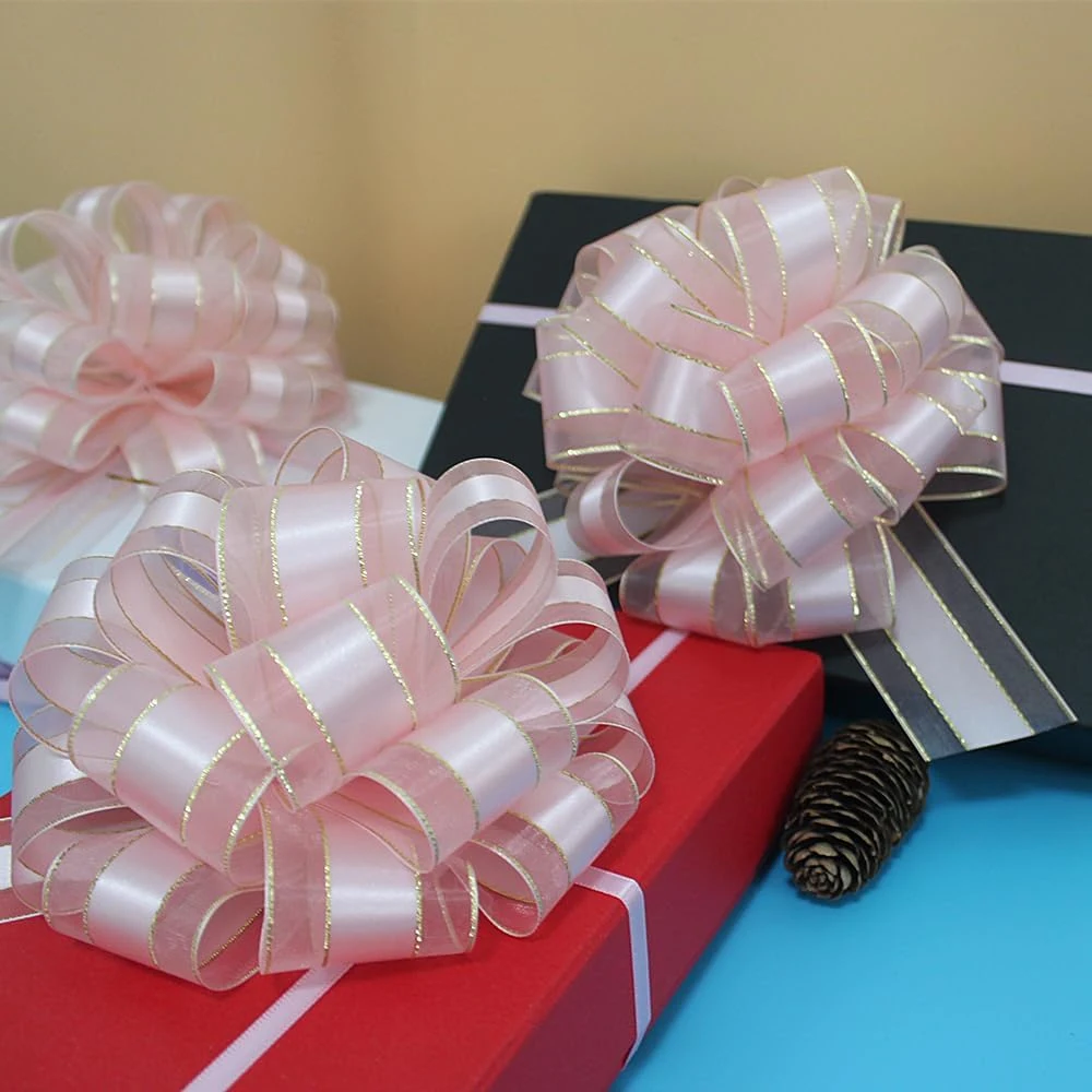 Pull Bows, Pull Bows for Gift Wrapping Pull Bow Ribbon Pull Bows for Wedding Baskets, Gift Bows, Large Bows for Presents