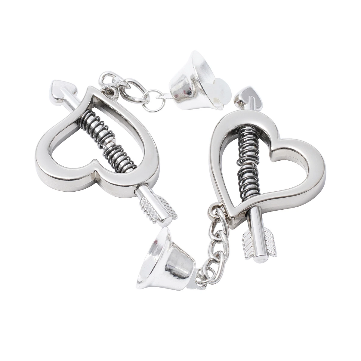 Clamps Chain Bdsm Bondage Clitoris Clip Heart-Shaped Bell Bell Metal Breast Clip Women Nipple