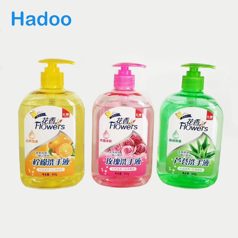 Heißer Verkauf 500ml Zitrone Aloe Feuchtigkeitsspendende Hand Waschen Flüssigseife