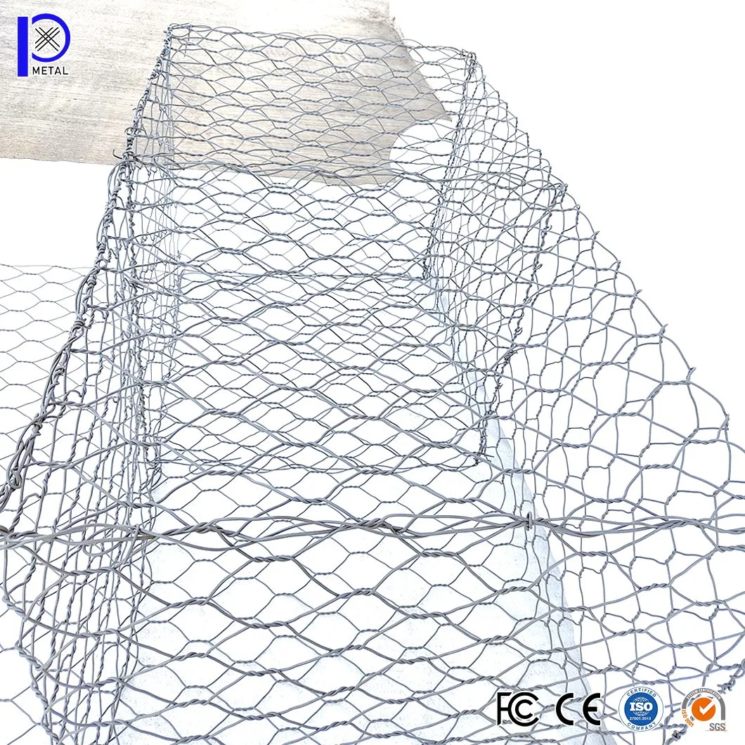 Rede de arame de parede da Pengxian Gabion China fornecedores 3X1X0.5m 3X1X1m 4X11.3m Caixa de rede Gabion utilizada para a parede de retenção do cesto de pedras