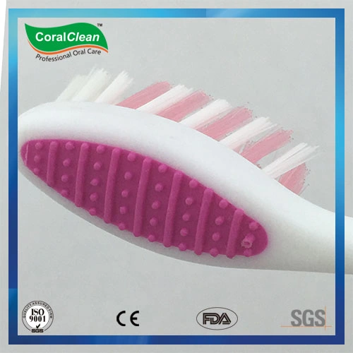 Big Handle Toothbrush with Tongue Cleaner Headback