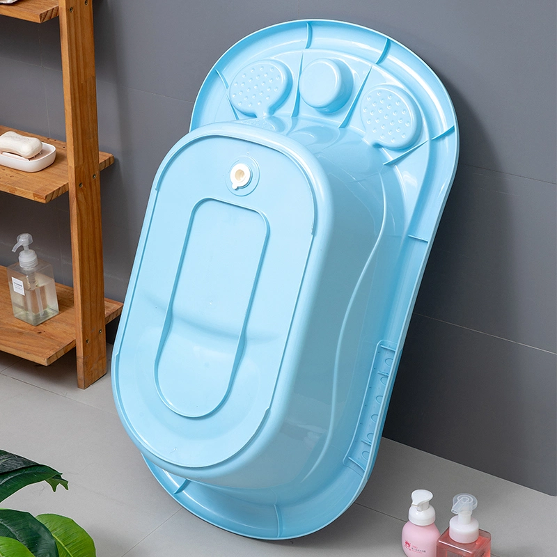 Newborn Portable Bathing Tub Kids Bathtub PP Plastic Baby Bath Tub