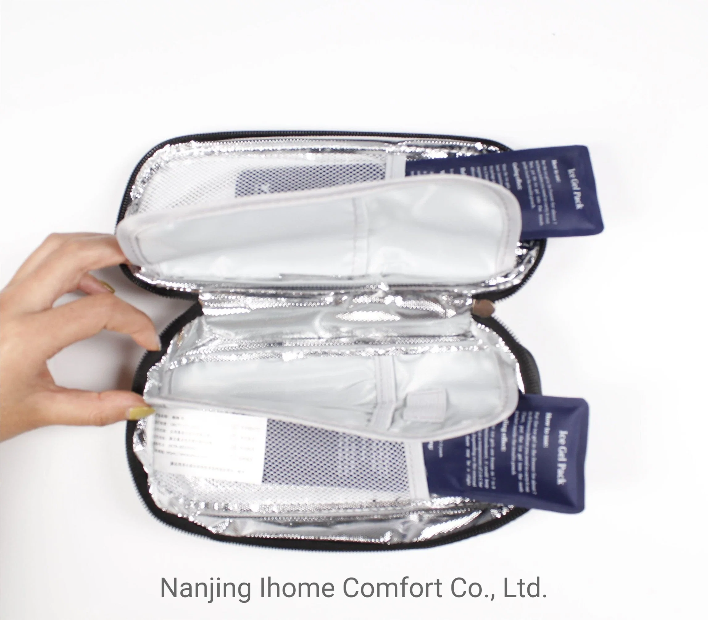 Factory Price OEM Portable Diabetic Insulin Bag Cooler Vial Carrying Case for Travelling Ice Bars