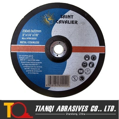 Fabricante disco de lixa para metal/aço inoxidável com MPa e CE Certificados tipos de bancada rebarbadora angular rodas da China 230X6.0X22