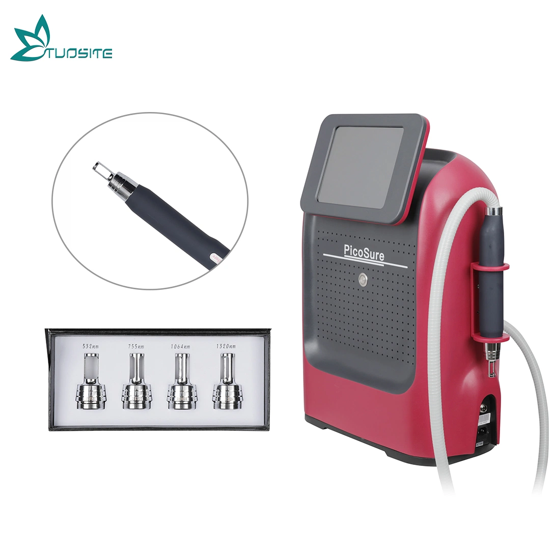 Portable Pico Second Laser Head Skin Rejuvenation Whitening Carbon Peel Pigment ND YAG Laser Tattoo Removal Machine