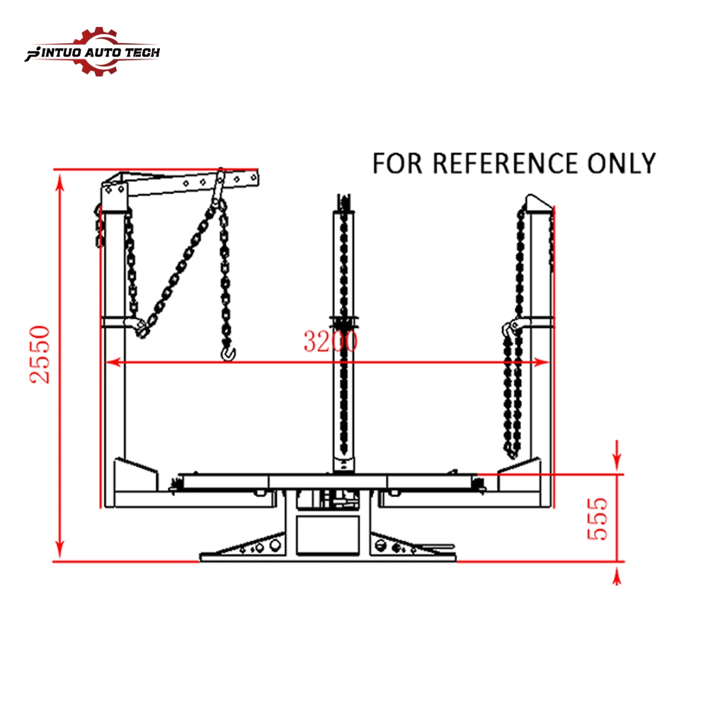 Jintuo Car Pulling Bench Frame Machine Auto Body Repair Clamp