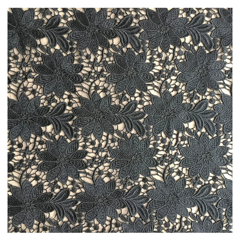 Wholesale High Quality Polyester Chemical Embroidery Lace Fabric