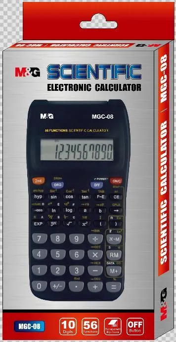 M&G Plastic Stationery Supply Desktop 56 Functions Scientific Calculator