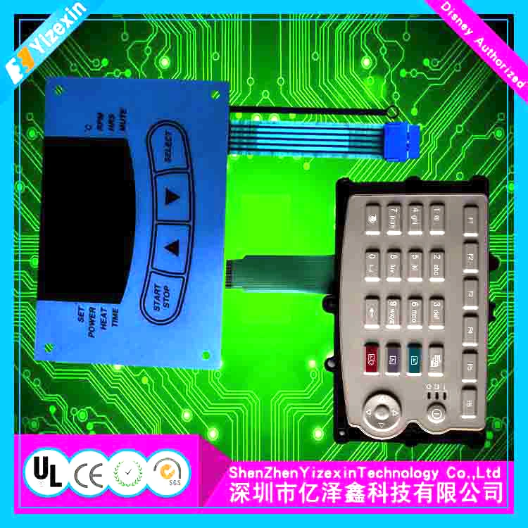 High quality/High cost performance  with Gradient Color Custom Membrane Switch with OEM FPC