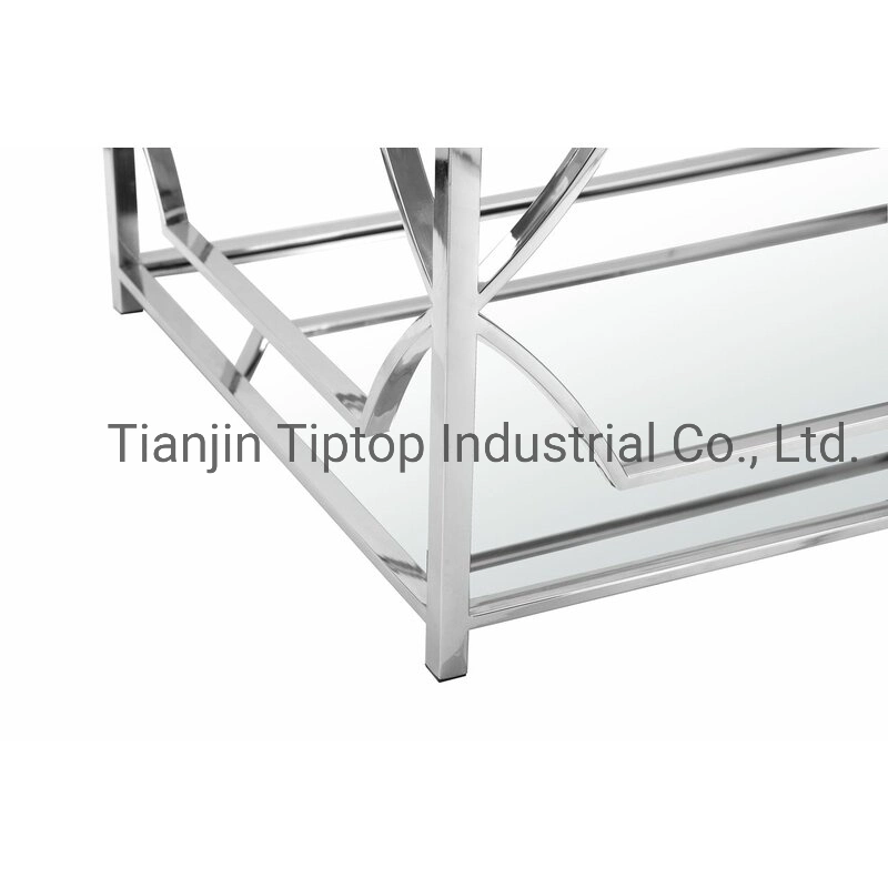 Luxury Console Table Living Room Furniture with Stainless Steel Leg Coffee Table