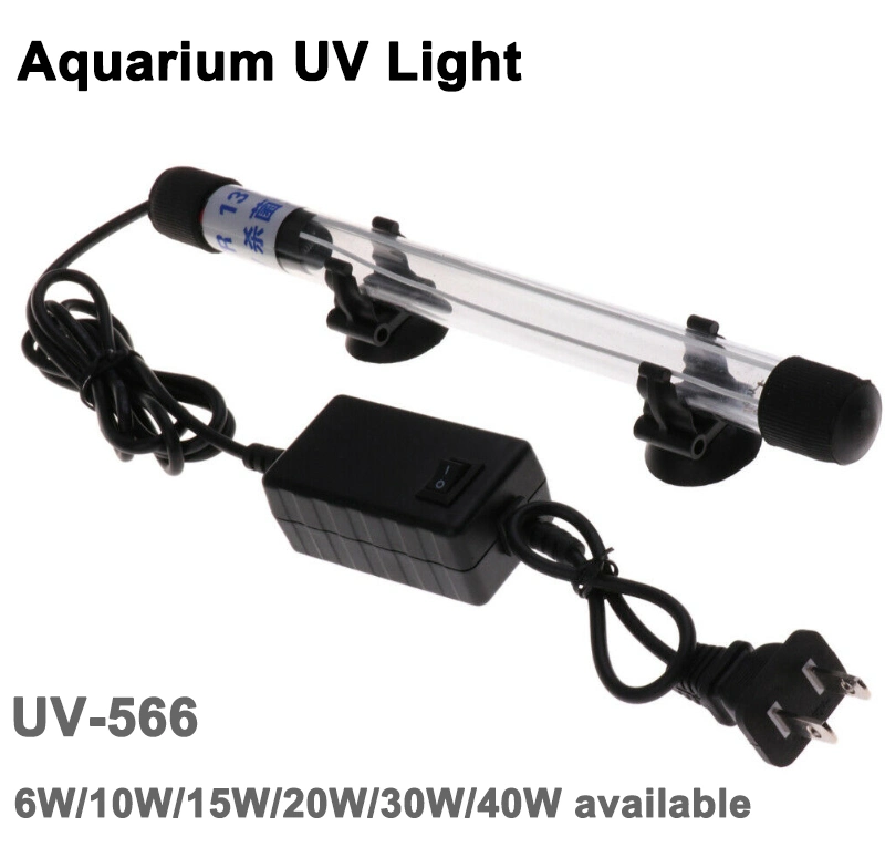 15W Aquarium UV Sterilizer Light Submersible Water Cleaner