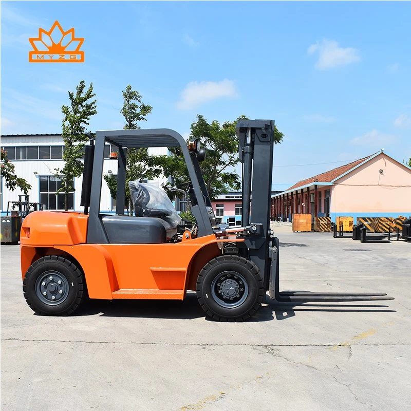 شاحنات رافعة شوكية تعمل بالديزل غير المتوازن Hyster/Yale/Linde/TCM/Nissan/Heli/Mingyu 7t 7t. 7t تويوتا 7t 7000كجم موديل CE ISO مع رافعة محرك Isuzu اليابانية