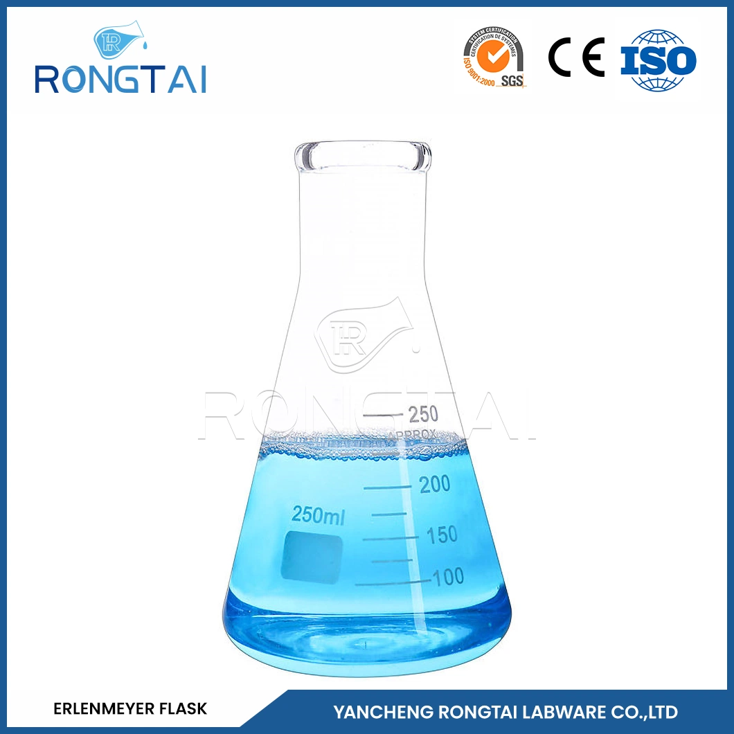 Rongtai Pyrex Erlenmeyer Flask Suppliers Erlenmeyer 200 Ml China Narrow Neck Conical Beaker