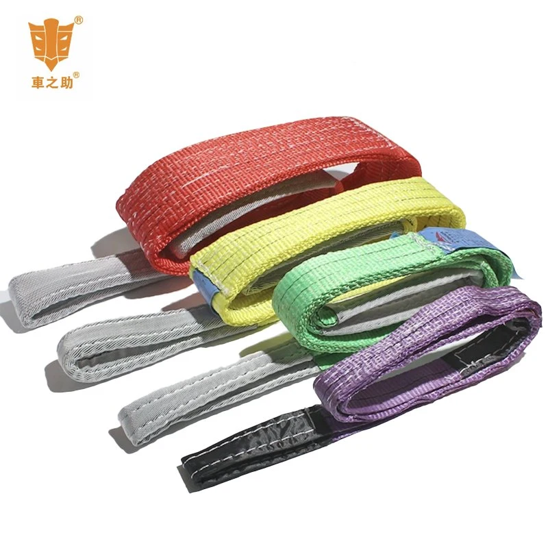 100% Polyester Eye-Eye Duplex Flat Woven Webbing Sling Material Handling