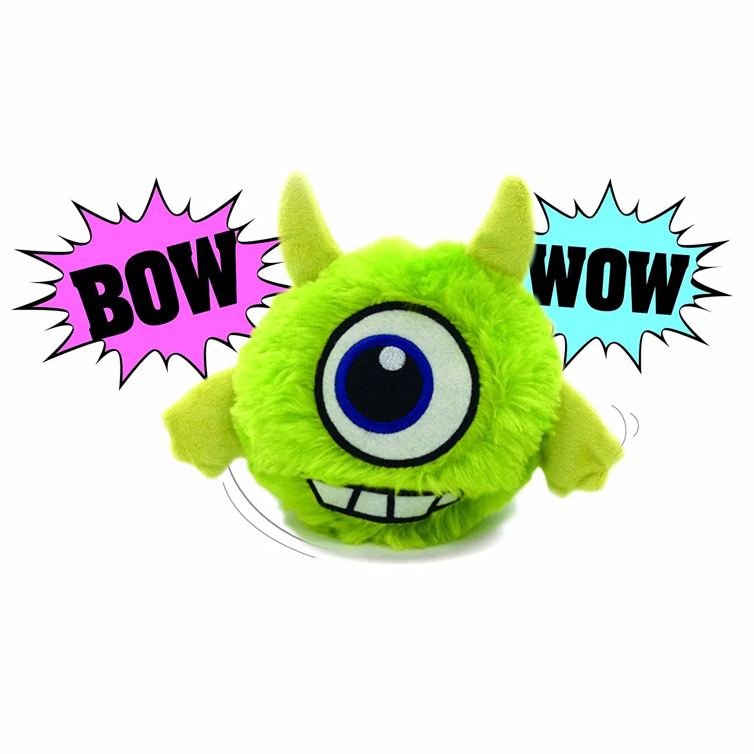 Interactive Dog Toy Plush Squeaky Giggle Ball