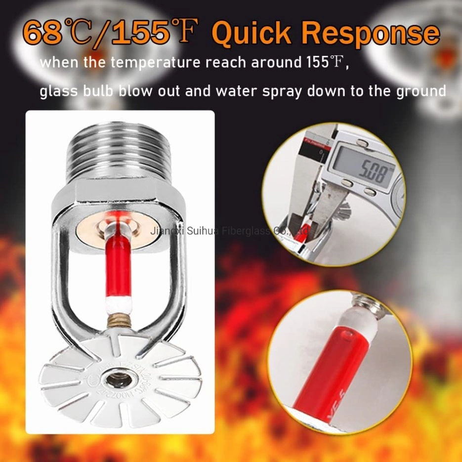 57/68/79/93/141 Degree UL Standard Chrome Plated or White Paint Sidewall Types of Fire Sprinklers