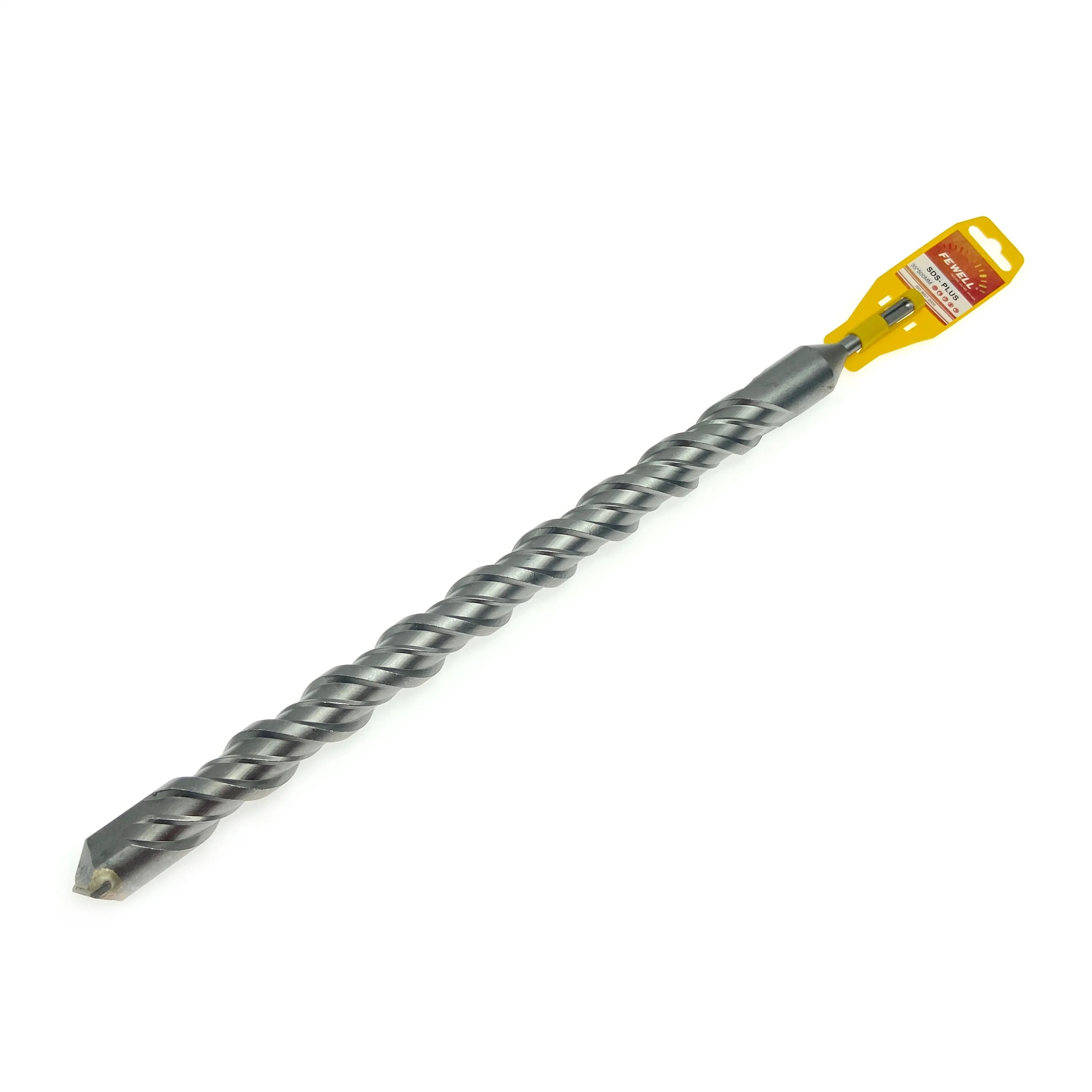 SDS Plus Carbide Single Flat Tip 35*500 Double Flute Electric Hammer Drill Bit for Concrete Wall Masonry Hard Stone Granite